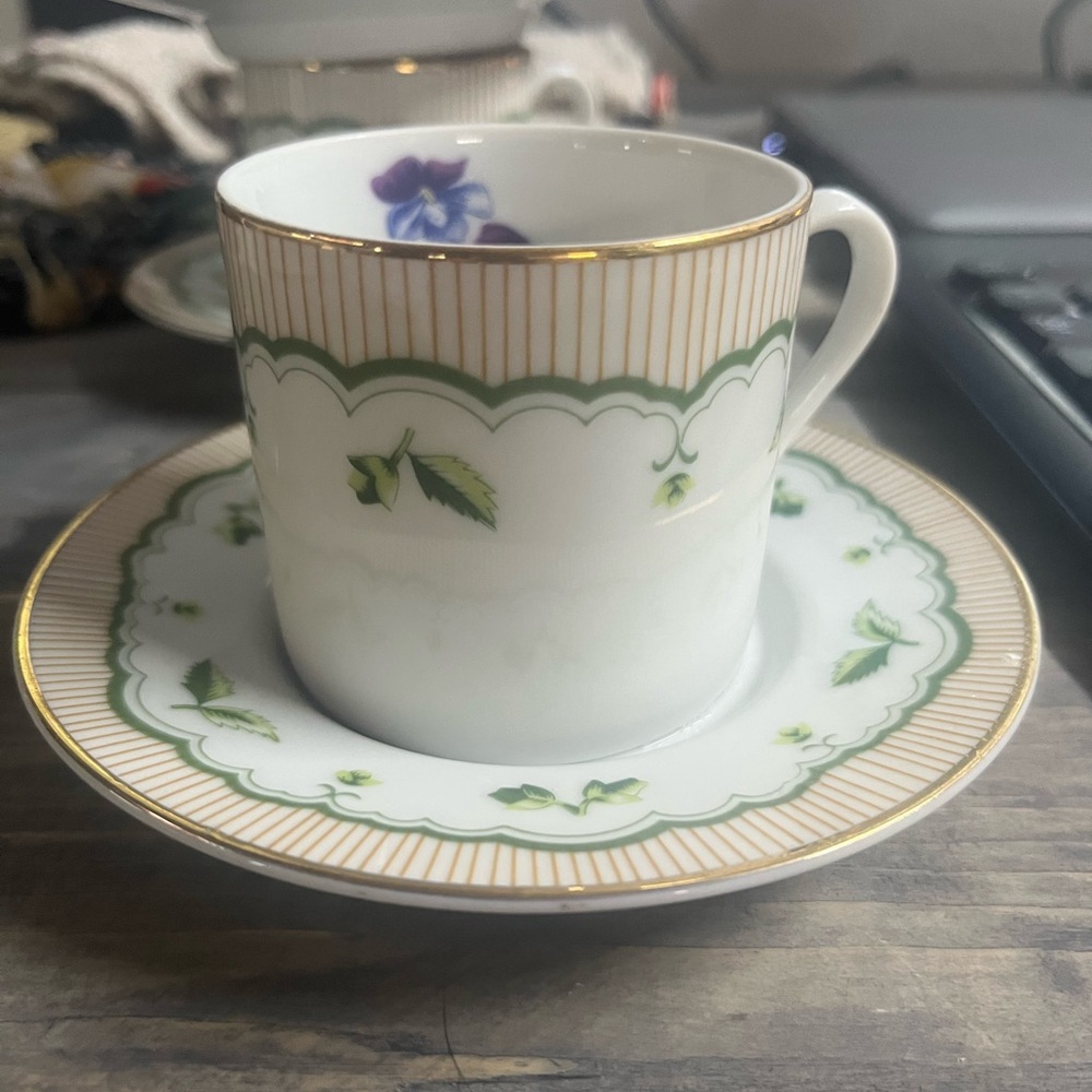 Bird's-Foot Violet cup and saucer